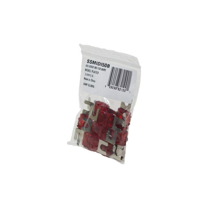 Stinger Select - SSMIDI50B - STINGER SELECT MIDI FUSE 50 AMP NICKEL 10 PK