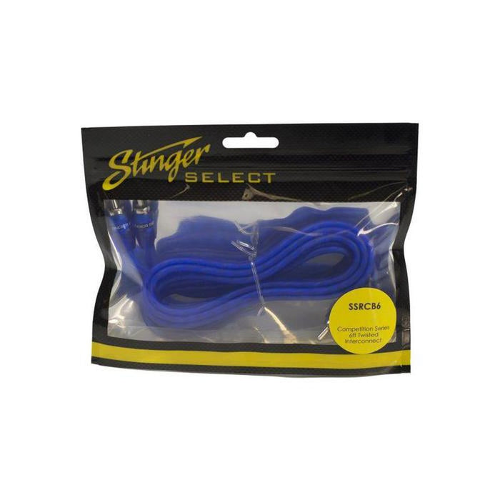 Stinger Select - SSRCB6 - 6FT BLUE COMP SERIES TWISTED RCA