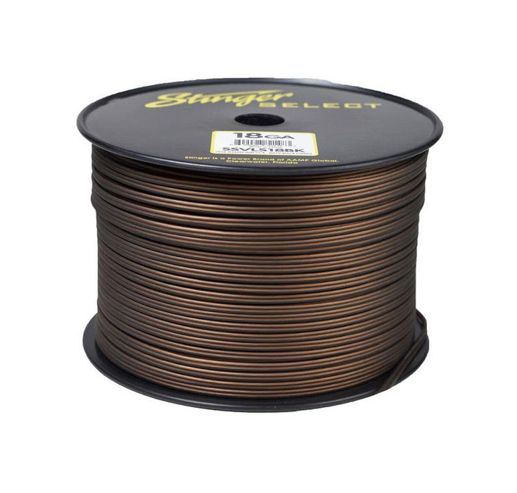 Stinger Select - SSVLS18BK - STINGER SELECT VL MATTE BLACK 18GA SPEAKER WIRE - 1000 FT