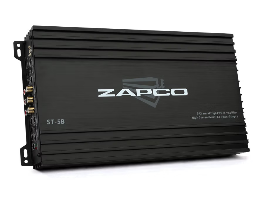 Zapco - ST-5B - Class AB, 5-Ch Power 2Ω: 4 x 100W + 1 x 400W 5 channel amp