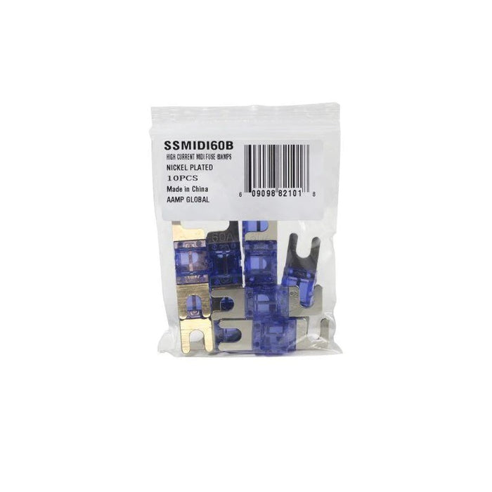 Stinger Select - SSMIDI60B - STINGER SELECT MIDI FUSE 60 AMP NICKEL 10 PK