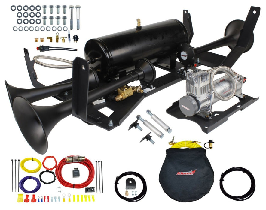 Kleinn - GM1500-734 - 2007.5-13 & 2016-18 Silverado / 2007.5-18 Sierra Train Horn and OBA System - 730/6450RC