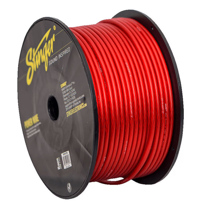 Stinger - SPW18TR - 8 GA RED POWER WIRE PRO 250FT