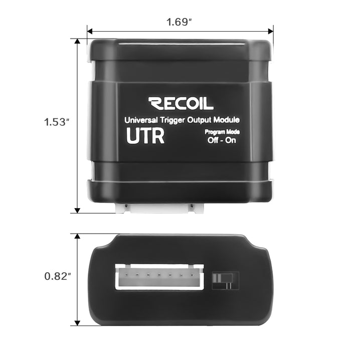 Recoil Audio - UTR - UNIVERSAL TRIGGER OUTPUT MODULE COVERS 16 DIFFERENT APPLICATIONS, LOW VOLTAGE TRIGGER, VIDEO PASS, LATCHING OUTPUT, DOUBLE PULSE OUTPUT, TR7
