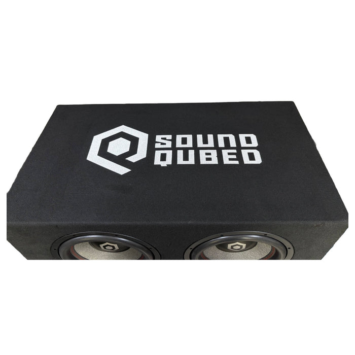 SoundQubed - HDB2-212LE-D4 - HDB2 Series Subwoofer Dual 12" Loaded & Ported Enclosure Dual 4 ohm voice coil woofers  800w/1600w