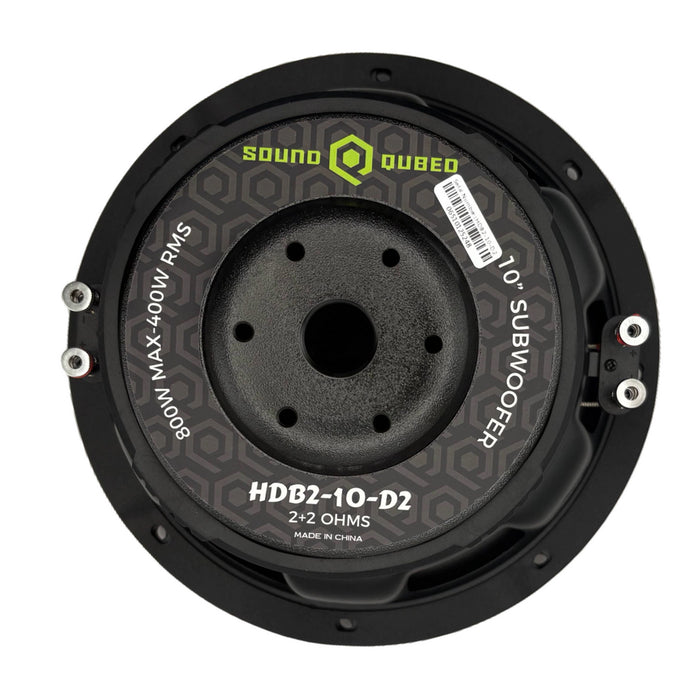 SoundQubed - HDB2-10D2 - HDB2 Series Subwoofer 10 Inch 2.5" DVC 400w/800w