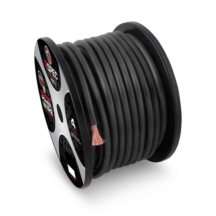 T-SPEC - V12GW-8250 - 8 AWG 250FT MATTE BLACK OFC POWER WIRE - v12 SERIES