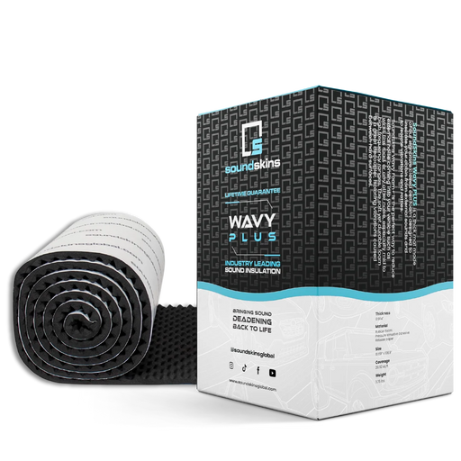 SoundSkins SSK-WAVYPLUS 25mm closed-cell acoustic foam for automotive sound treatment