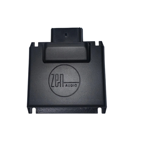 Nav TV - ZEN-H - Zen A2B Module Harley Davidson A2B Audio Interface. Processor seamlessly allows aftermarket amplifiers to be added to the factory Harley Davidson headunit via its low level (8 channel) analog RCAs,