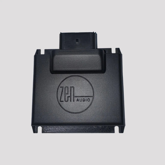 Nav TV - ZEN-H - Zen A2B Module Harley Davidson A2B Audio Interface. Processor seamlessly allows aftermarket amplifiers to be added to the factory Harley Davidson headunit via its low level (8 channel) analog RCAs,