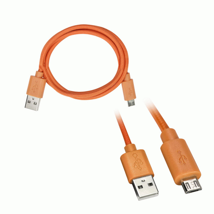 Axxess - AX-MICROB-OR - Replacement Micro B Cable - Orange - 3 feet