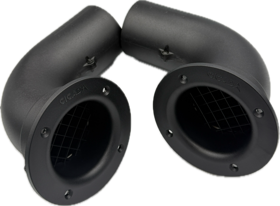 Cicada Audio - HDPORT3 - 3-inch right angle port - Pair