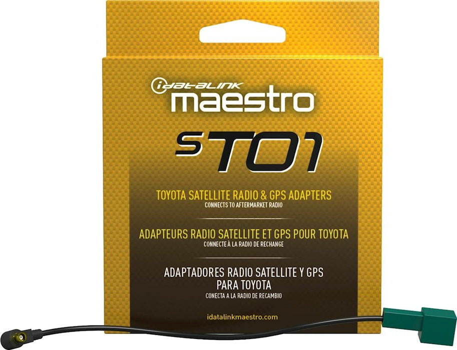 Maestro - ACC-SAT-TO1 - Satellite & GPS adapter for select Toyota vehicles with satellite Radio internal to the factory radio.  Compatible with MSR, MSW, MRR & MRR2