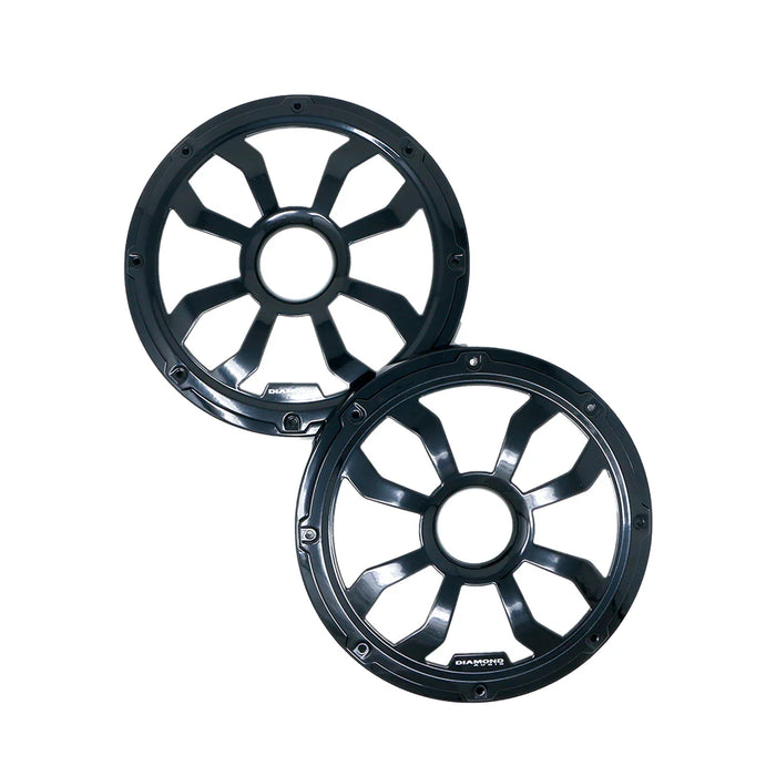 Diamond - HXM8FBB - Motorsport 8" Flush mount speaker grill Black pair steel