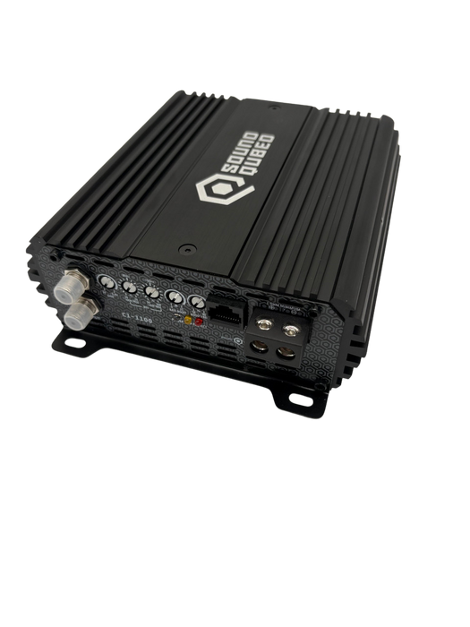 SoundQubed C1-1100 amplifier input output and crossover controls