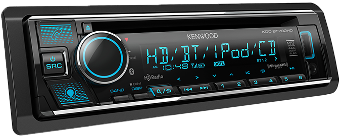 Kenwood - KDC-BT782HD - CD Receiver, Bluetooth, Alexa Built-in, Alexa wake word enabled, HD Radio, Front USB & AUX, Variable Illumination, SiriusXM Ready, (3)4V RCA Preouts, Remote APP ready