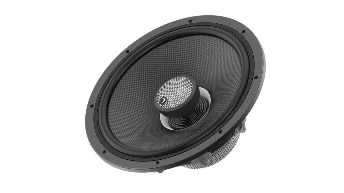 Diamond - HXM8F2BK - MOTORSPORT 2-WAY 8" ELITE HIGH-POWER 2-OHM SPEAKER BLACK CARBON CONE SPEAKER - 600W MAX/175W RMS