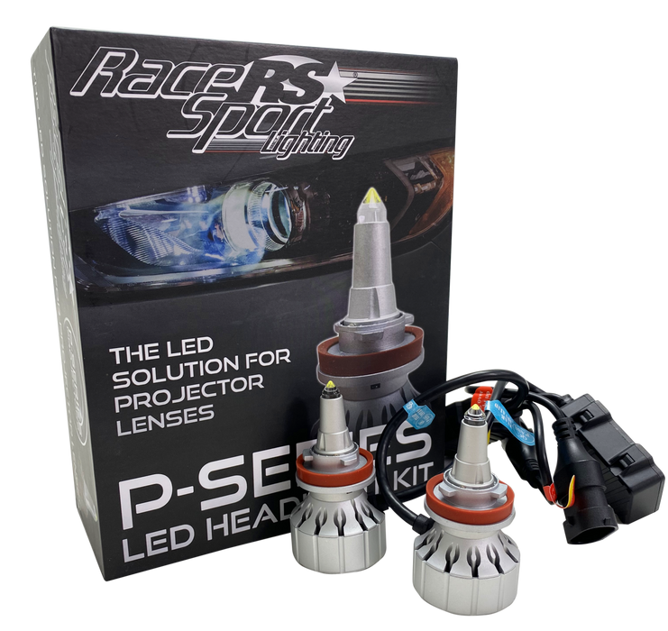 Race Sport 1007526 - H11 P-Series Projector Perfect Beam 60-Watt LED Headlight Upgrades - True 360 Degree Down Road Pattern