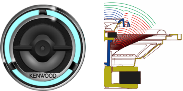 Kenwood - KFC-D161 - 6-1/2" 2-Way Speaker System, 320W Max Power