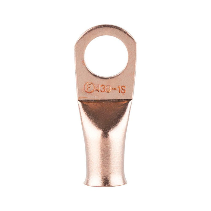 Install Bay - CUR438 - Copper Uninsulated Ring Terminal 4 Gauge 3/8 inch