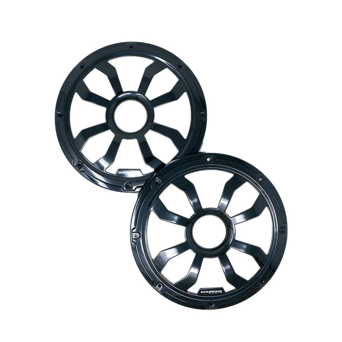 Diamond - HXM8FGB - Motorsport 8" Flush mount speaker grill, pair, Black