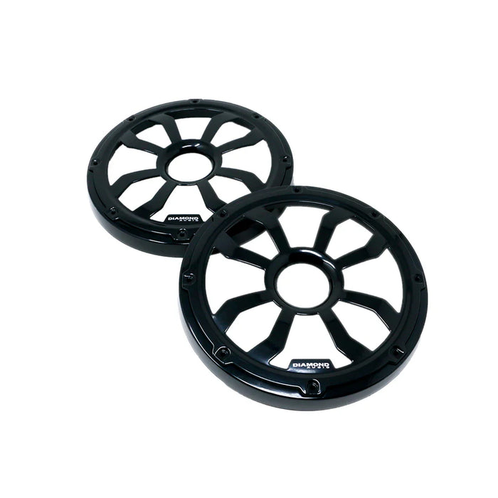 Diamond - HXM8FGB - Motorsport 8" Flush mount speaker grill, pair, Black