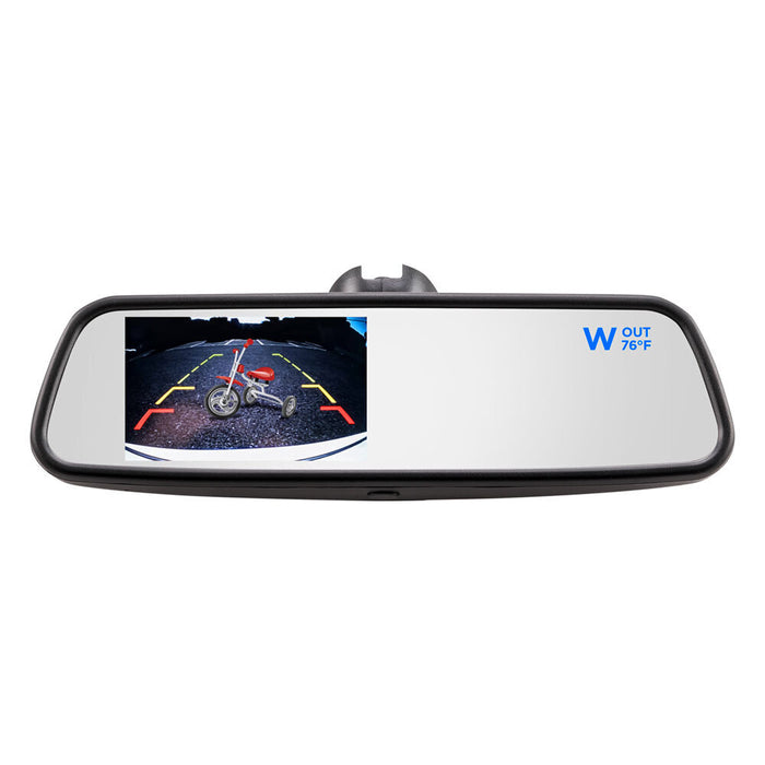 iBeam - TE-CTM45 - 4.5 Inch Compass/Temp Mirror Monitor