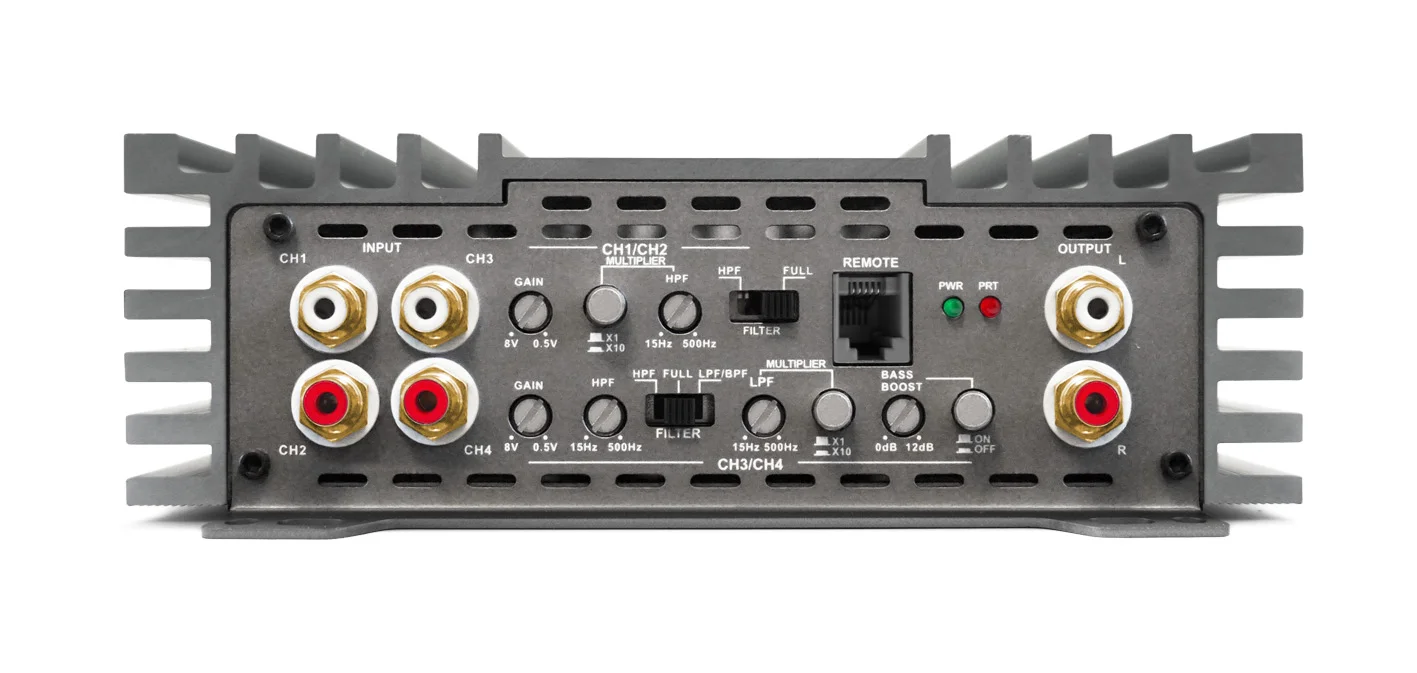 Zapco - Z-150.4 II - Class AB, 4-Ch Power 2Ω: 4 x 275W, 4Ω: 4 x 165W