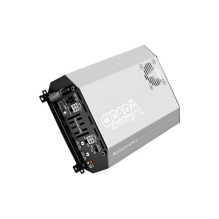 Cicada Audio - FLX1400.4PRO - 4 x 350 @ 2Ω Amplifier w/ Dialed DSP Processor  with new Dialed DSP Software