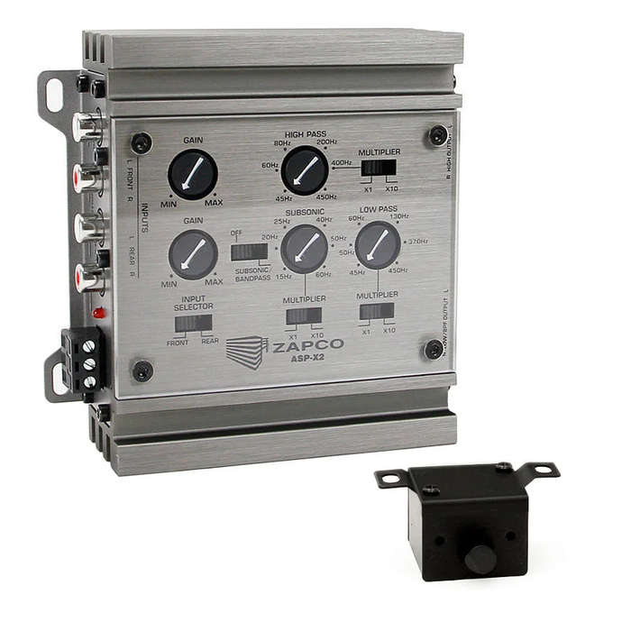 Zapco - ASP-X2 - 2-Way Electronic Crossover 9.5V Line Driver