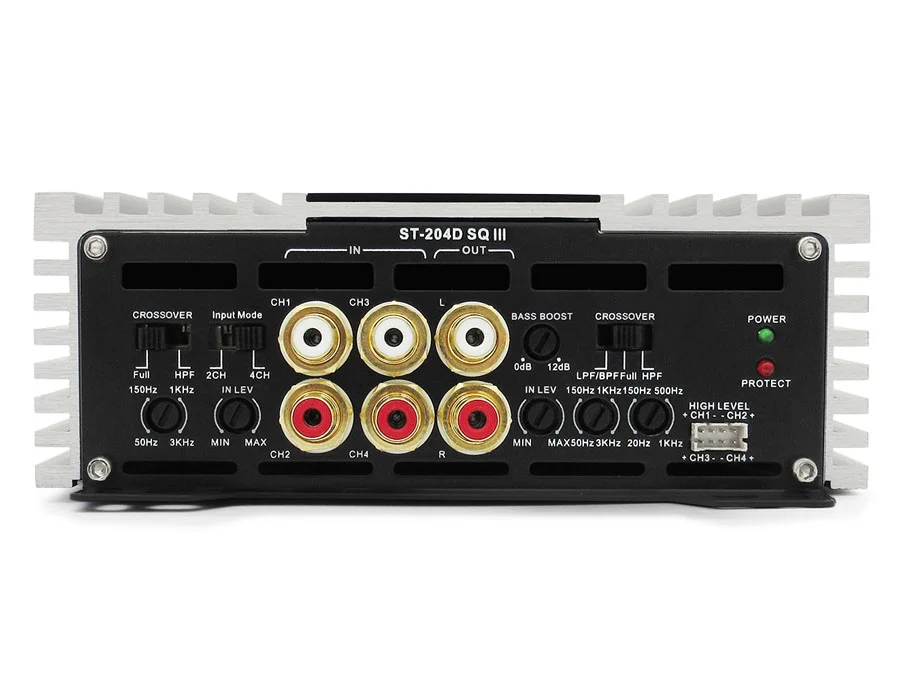 Zapco - ST-204D SQ III - Class D, 4-Ch, SQ Power 2Ω: 4 x 290W, 4Ω: 4 x 200W