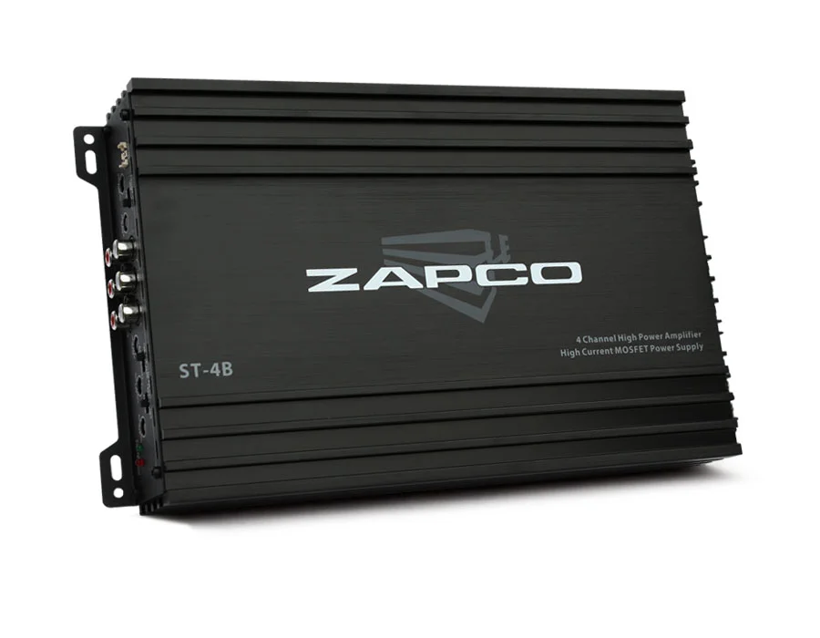 Zapco - ST-4B - Class AB, 4-Ch Power 2Ω: 4 x 90W, 4Ω: 4 x 65W