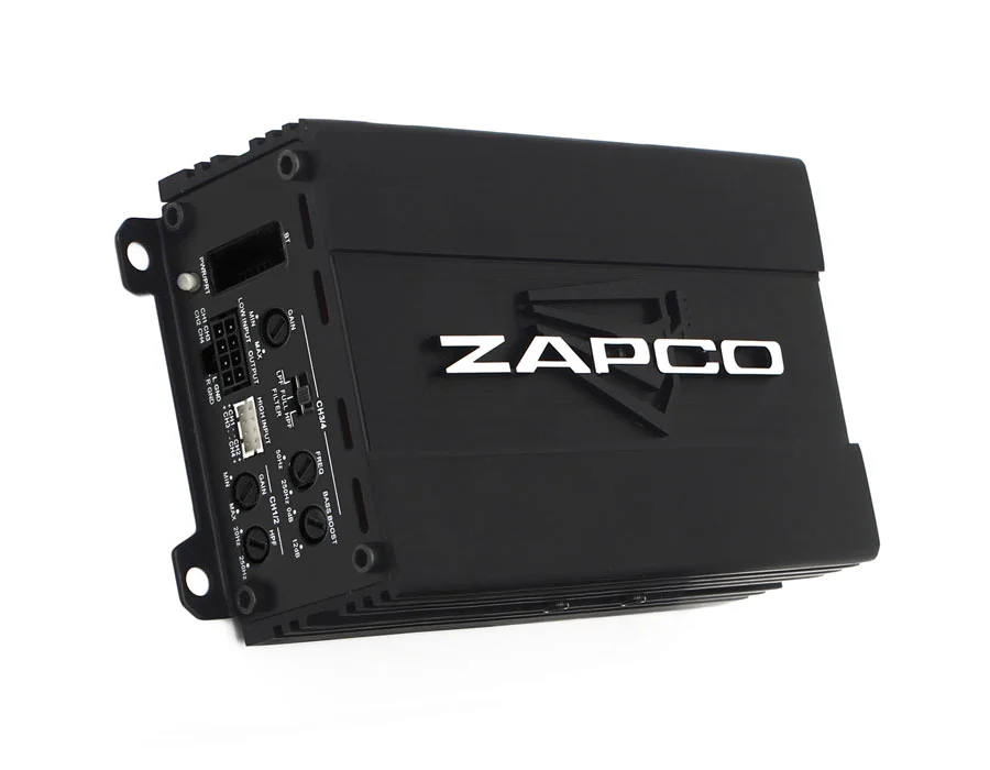 Zapco - ST-64D SQ MINI - Class D, 4-Ch, optional HD-BT Power 2Ω: 4 x 75W, 4Ω: 4 x 50W