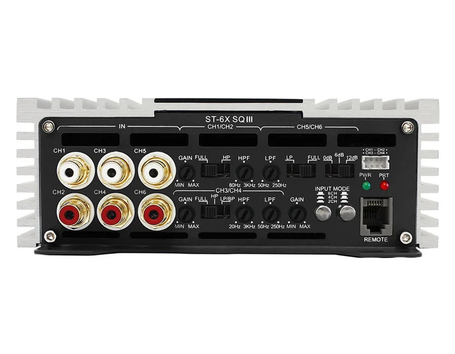 Zapco - ST-6X SQ III - Class AB, 6-Ch, SQ Power 2Ω: 6 x 150W, 4Ω: 6 x 100W