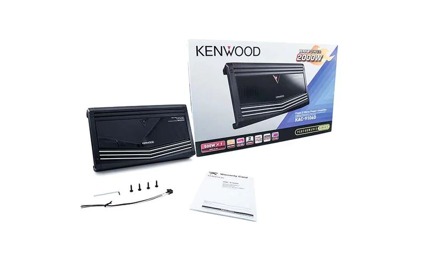 Kenwood - KAC-9106D - Class D Mono Power Amplifier with Variable LPF, 2000W Max power
