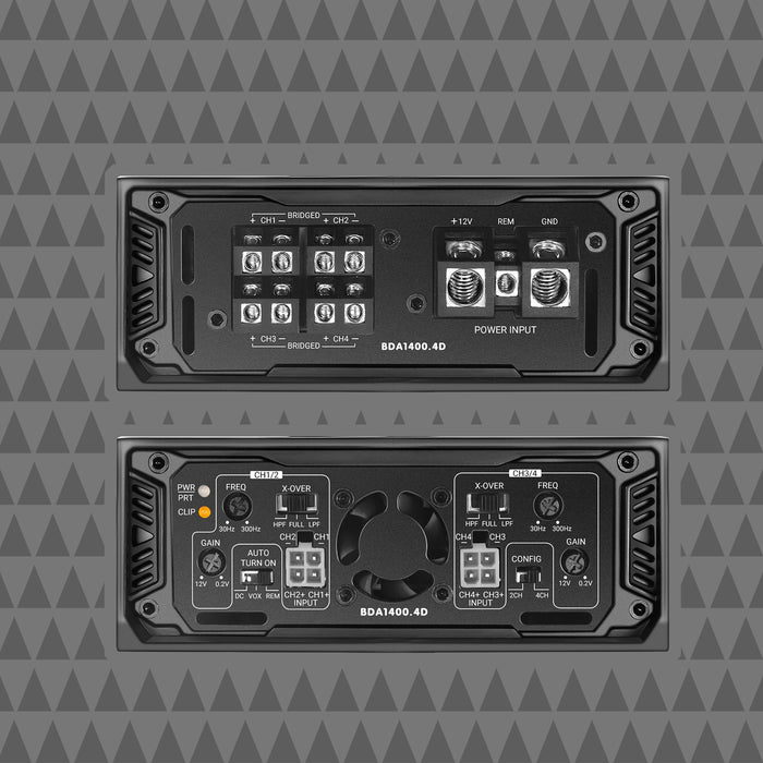 Cicada - BDA1400.4D - Big Power/Small Package 4 X 350 WRMS@ 2Ω 4 X 225 WRMS@ 4Ω