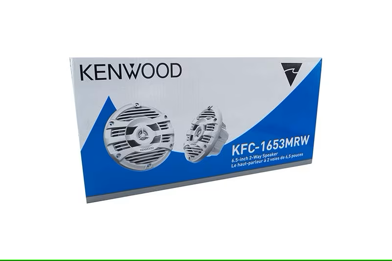 Kenwood - KFC-1653MRW - 6.5" 2-way Marine Speaker System (White), 150W Max Power