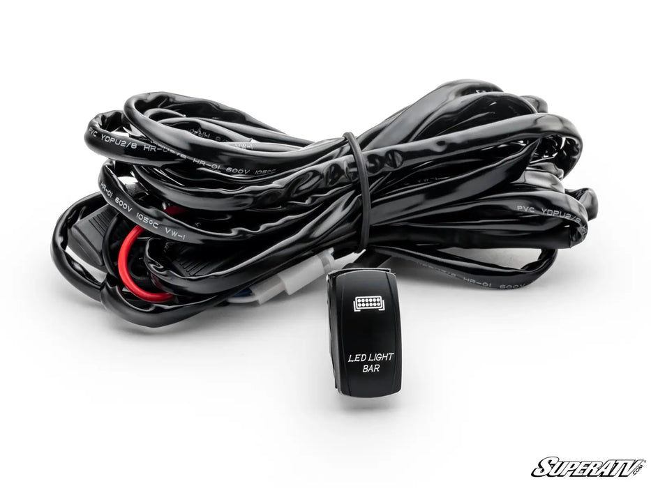 Race Sport RS0007 - Complete Wire and Switch Harness with Light Bar LED Log Rocker switch and shielded wire to install any size light bars