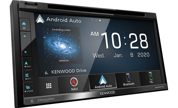 Kenwood - DNX577S - 6.8" WVGA  Navigation/DVD Receiver, Garmin Navigation, Inrix Traffic and Data Service, 3-Year Garmin Map Update, CarPlay Ready, Android Auto Ready, Wired Mirroring for iPhone and Android, Dash-Cam Ready, Rear USB, Pandora/Spotify Link