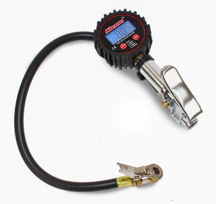 Kleinn - 59830 - Digital Tire Inflator with gauge, bleed valve and locking chuck 0-160 PSI