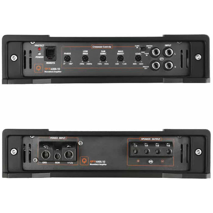 Quantum - QPX4000.1D - 1 X 4000W @ 1OHM CLASS D MONOBLOCK AMPLIFIER