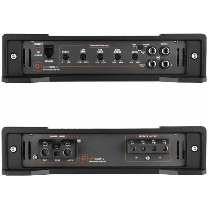 Quantum - QPX5000.1D - 1 X 5000W @ 1OHM CLASS D MONOBLOCK AMPLIFIER