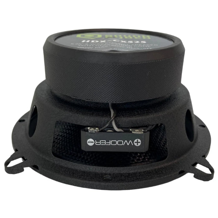 SoundQubed - HDX-CX525 - 2-way 5.25" coaxial speaker - Carbon Fiber - 4 ohm 60w/180w - with grills
