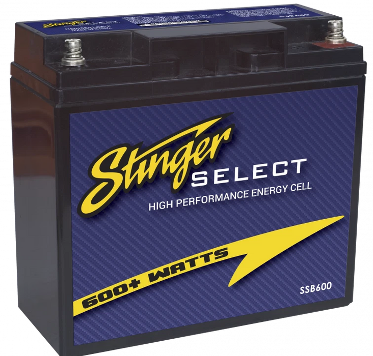 Stinger Select - SSB600 - ***Serialized*** STINGER SELECT 600W AGM BATTERY 20AH. 7.5"H X 7.12"W X 3"D