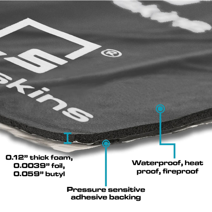 Soundskins  - SSK-SQSK - Sound deadening kit featuring (2x)Speaker Kit sheets, RingsV3, baffles, Strip Tape 3' L × 3/8" W