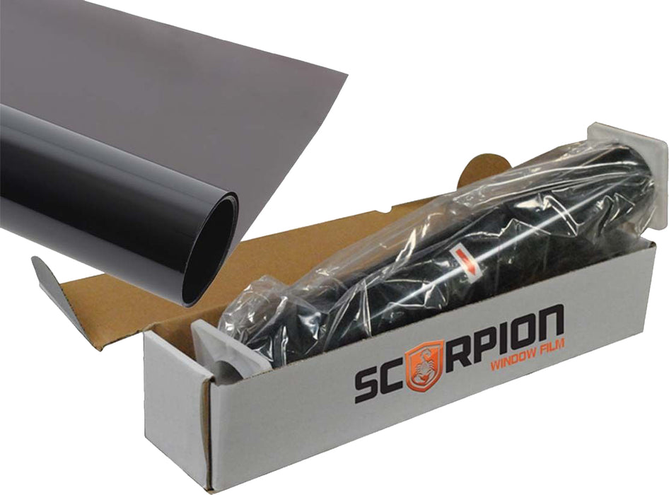 Scorpion Window Film - SH20IR40 - Automotive Tint Scorpion auto window films are the next evolution in high-tech UV protection for vehicles. Our film not only deflects sunlight but also blocks 99% of the suns harmful UV rays providing excellent protection